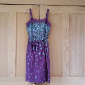 Vintage floral cotton dress